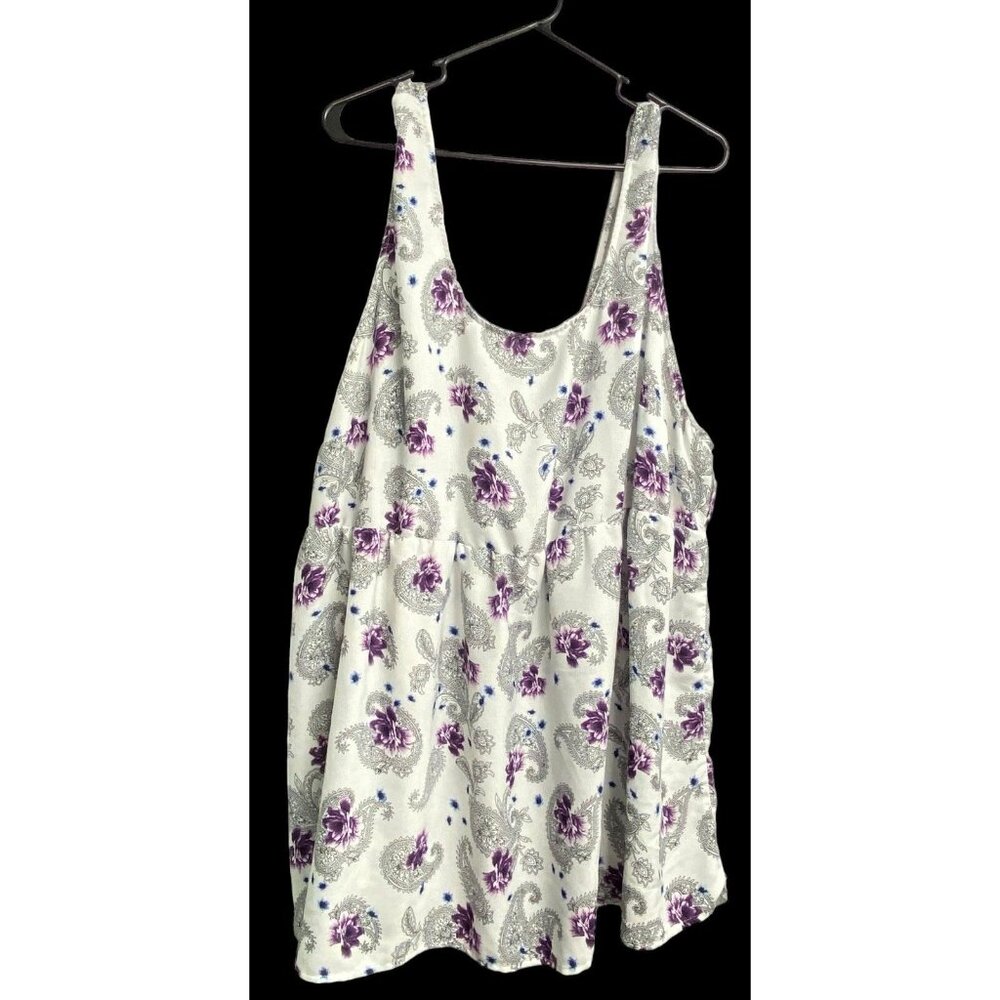 TORRID Woman Sleeveless Tank Top Size 5XL Multicolor Loose Relaxed‎ Floral - Picture 13 of 13
